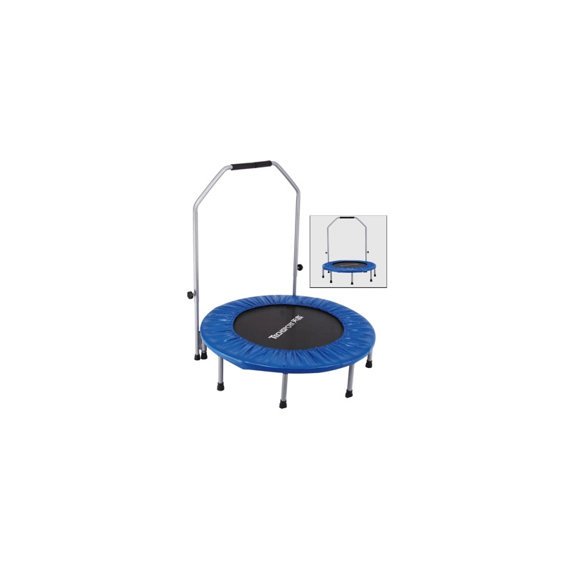 Foldable Indoor Mini Household Fitness Trampoline with Handril Jumping Bed for Adult